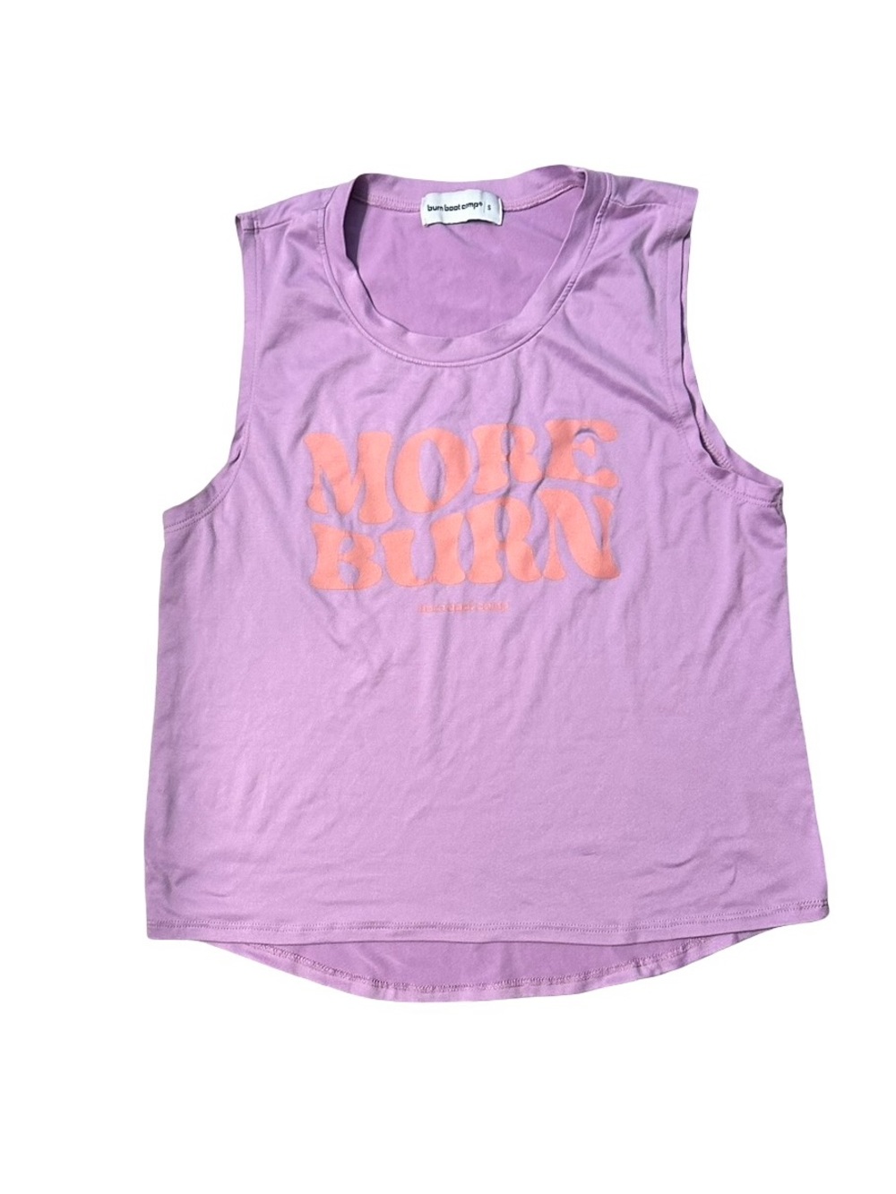 Burn Boot Camp Lilac 'More Burn' Graphic Muscle Tank